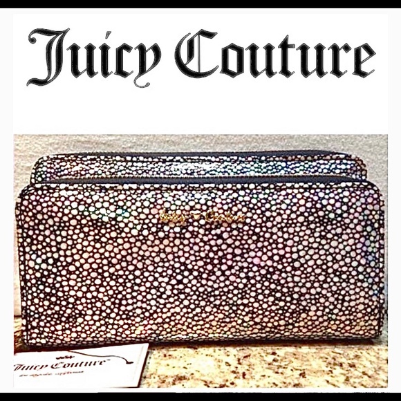 Juicy Couture Handbags - Juicy Couture Double Z/A Wallet Iridescent Clutch